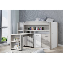 Cape Mid Sleeper Bed with Desk